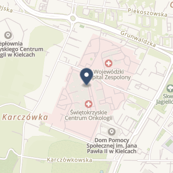 Świętokrzyskie Centrum Onkologii w Kielcach na mapie