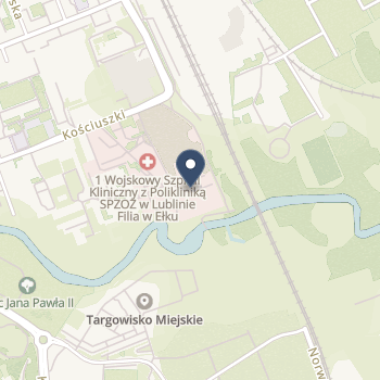 118 Szpital Wojskowy z Przychodnią SPZOZ w Ełku na mapie