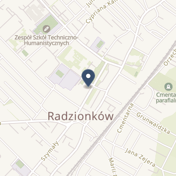 Ośrodek Adaptacyjno - Rehabilitacyjny dla Dzieci i Młodzieży Niepełnosprawnej w Radzionkowie na mapie