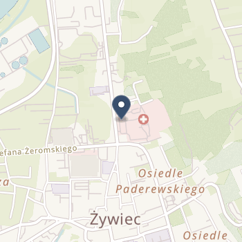 Zespół Zakładów Opieki Zdrowotnej w Żywcu na mapie