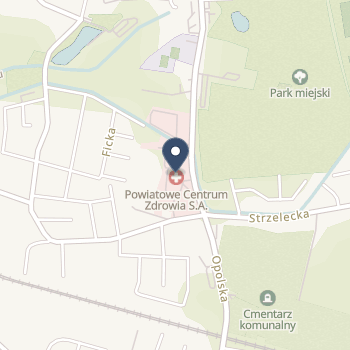 Powiatowe Centrum Zdrowia w Kluczborku na mapie