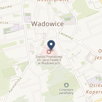 Zespół Zakładów Opieki Zdrowotnej w Wadowicach na mapie