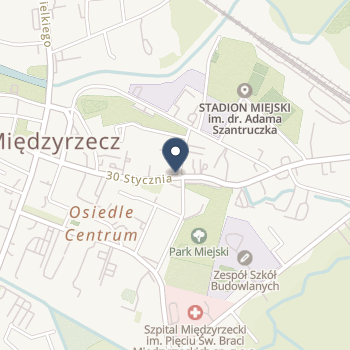 Samodzielny Publiczny Szpital dla Nerwowo i Psychicznie Chorych w Międzyrzeczu na mapie