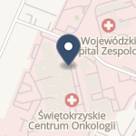 Świętokrzyskie Centrum Onkologii w Kielcach na mapie