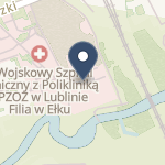 118 Szpital Wojskowy z Przychodnią SPZOZ w Ełku na mapie