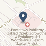 Szpital Powiatowy w Wodzisławiu Śląskim na mapie